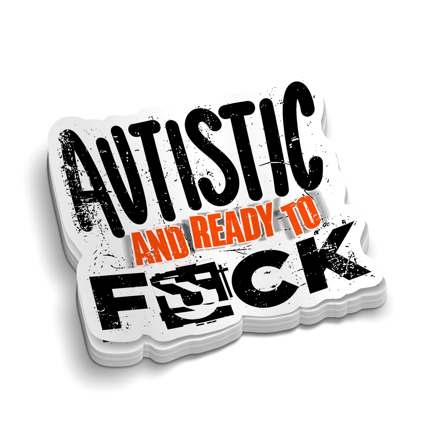 Autistic and Ready -  Hard Hat Decal