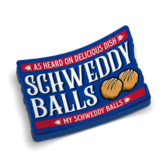 Schweddy Balls -  Hard Hat Decal
