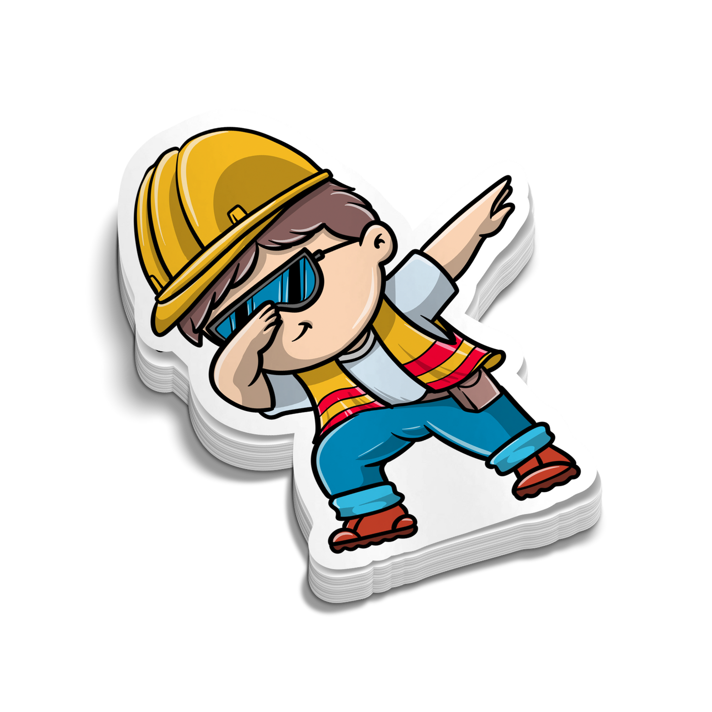Construction DAB - Hard Hat Decal