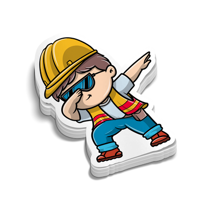 Construction DAB - Hard Hat Decal