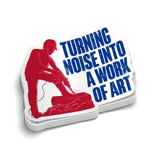 Noise Into Art - Hard Hat Decal