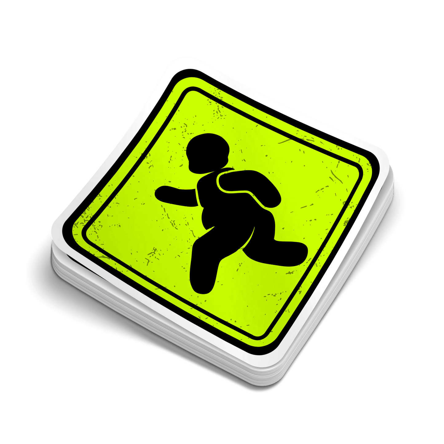 Fat Guy Crossing - Hard Hat Decal - Armed American Supply