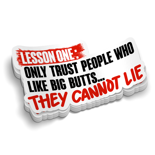 Lesson One:  Only Trust - Hard Hat Decal