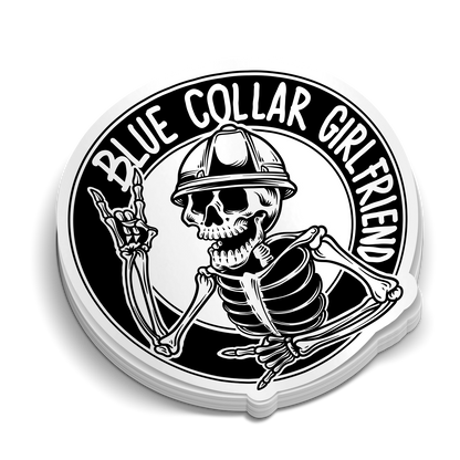 Blue Collar Girlfriend - Hard Hat Decal
