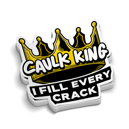 Caulk King - Hard Hat Decal