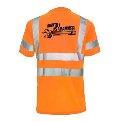 Identify As A Hammer - Reflective Safety T-Shirt