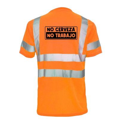 No Cerveza - Reflective Safety T-Shirt