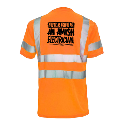 Amish Electrician - Reflective Safety T-Shirt