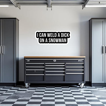 Weld A Snowman Garage Wall Decal