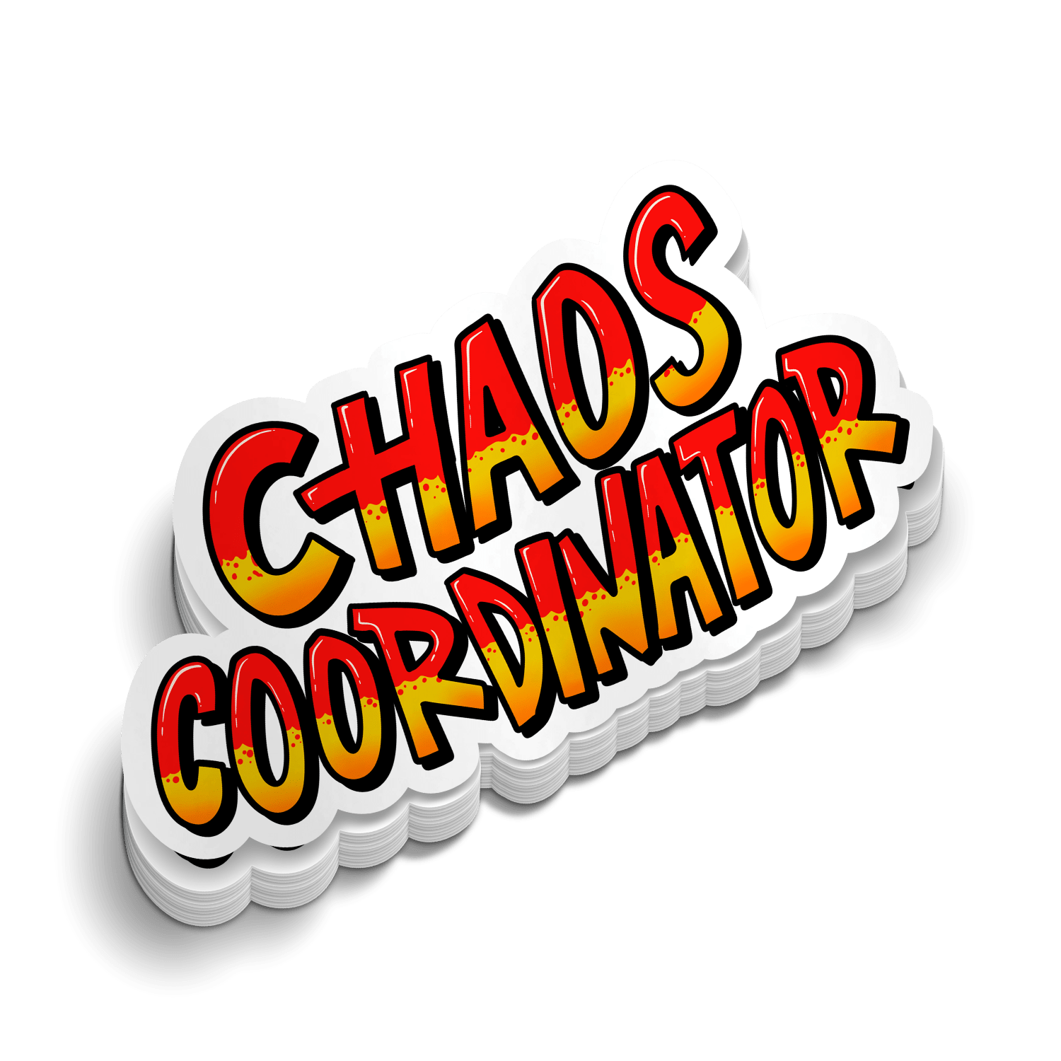 Chaos Coordinator - Hard Hat Decal - Armed American Supply