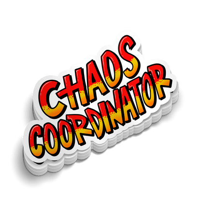 Chaos Coordinator - Hard Hat Decal - Armed American Supply