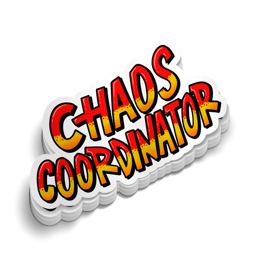 Chaos Coordinator - Hard Hat Decal - Armed American Supply