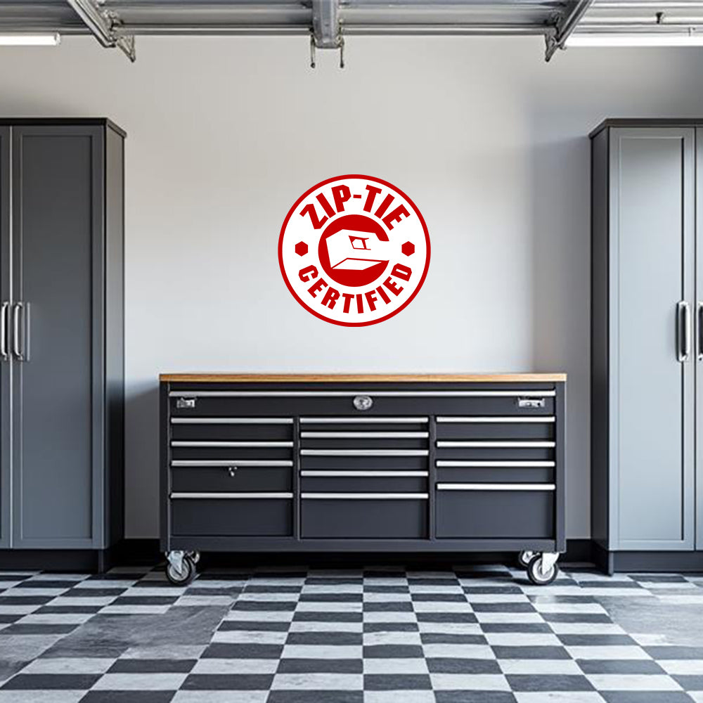 Garage Defend Sticker Zip-Tie Gertified Garage Wall Decal – Armed American Supply