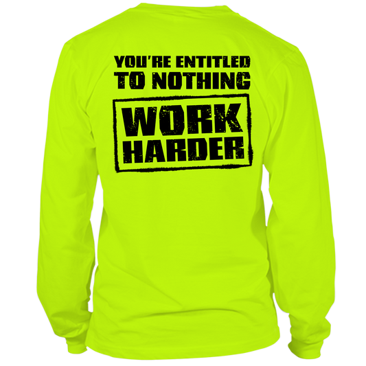 Entitled - Long Sleeve Hi-Vis T-Shirt