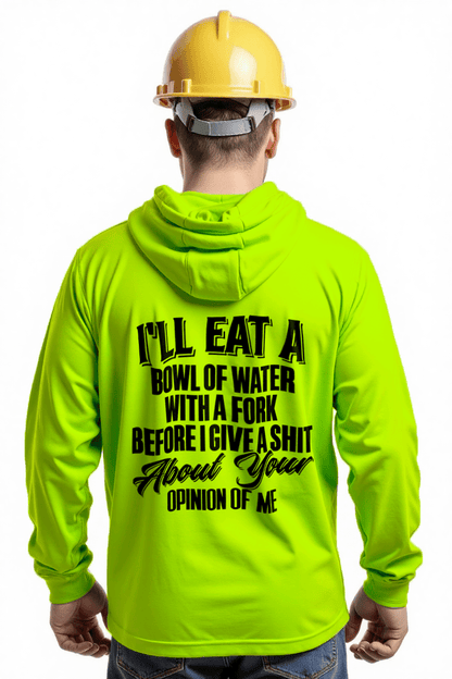Opinion Of Me - Safety Yellow Hi - Vis Hoodie - Armed American Supply