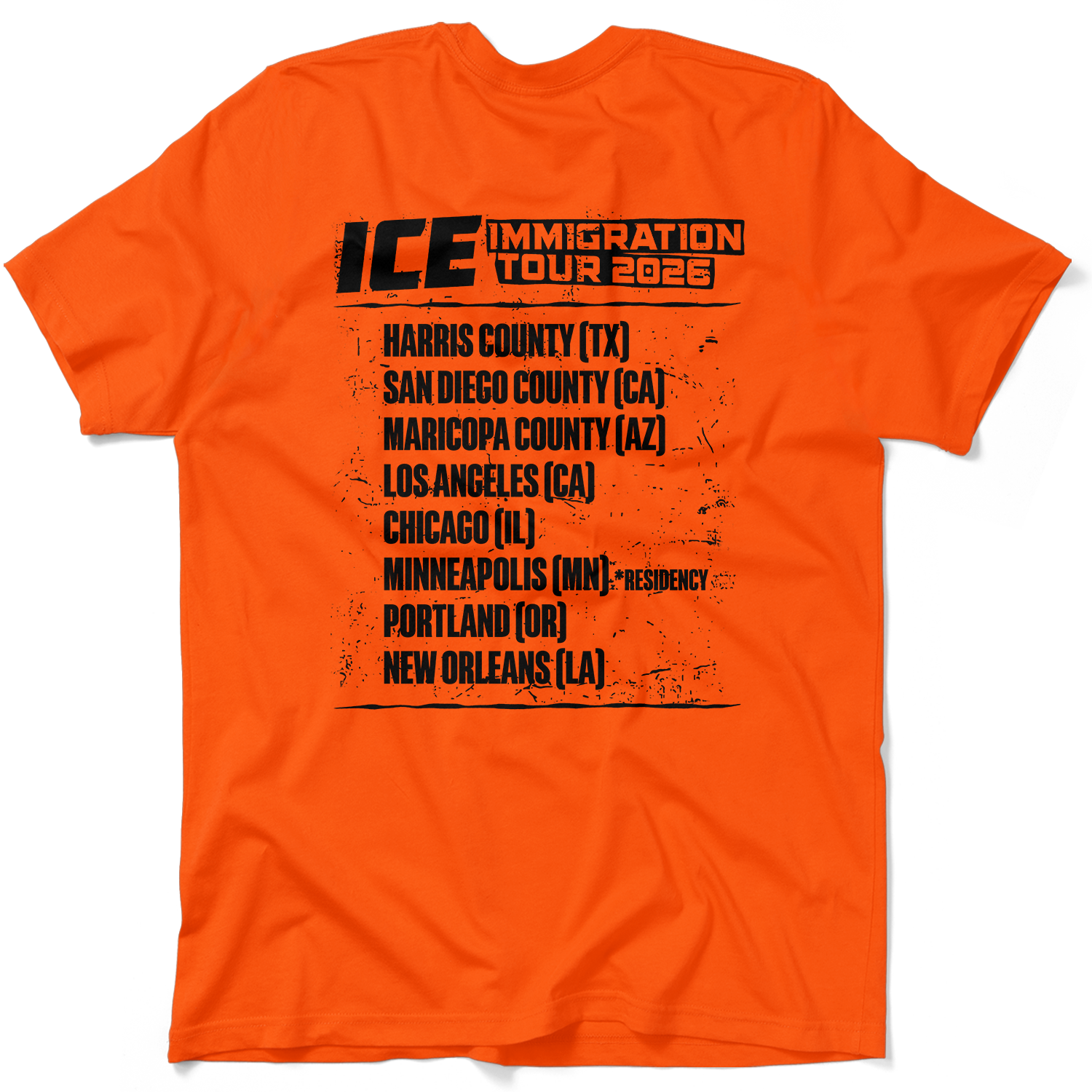 Immigration Tour 2026- Safety T-Shirt – Armed American Supply