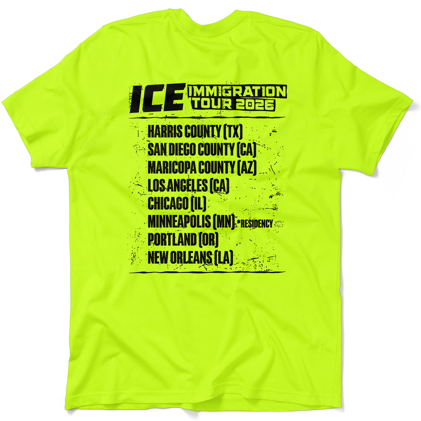 Immigration Tour 2026- Safety T-Shirt