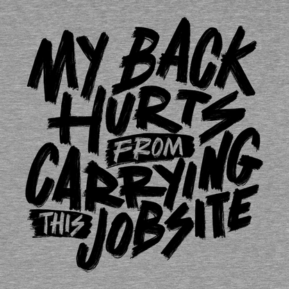 My Back Hurts - Safety Yellow - T Shirt