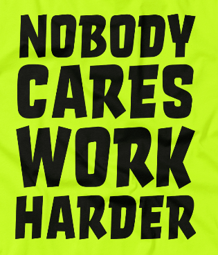 Nobody Cares - Hi Vis Hoodie
