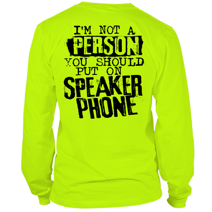 Speaker Phone - Hi Vis Long Sleeve