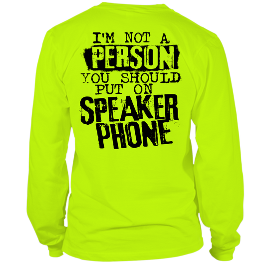 Speaker Phone - Hi Vis Long Sleeve