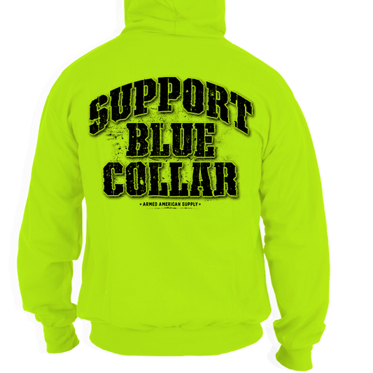 Support Blue Collar - Hi Vis Hoodie