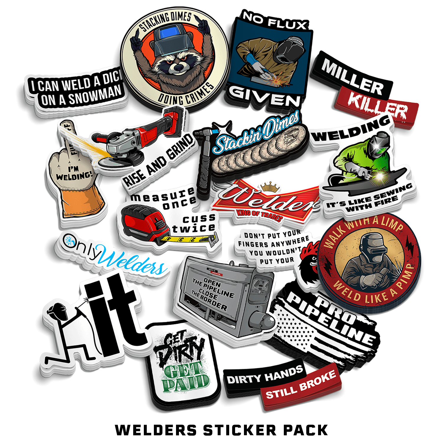 Animal Welding Sticker Welders Sticker Pack – Armed American Supply