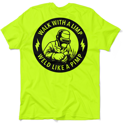Weld Like a Pimp - Safety Yellow T-Shirt