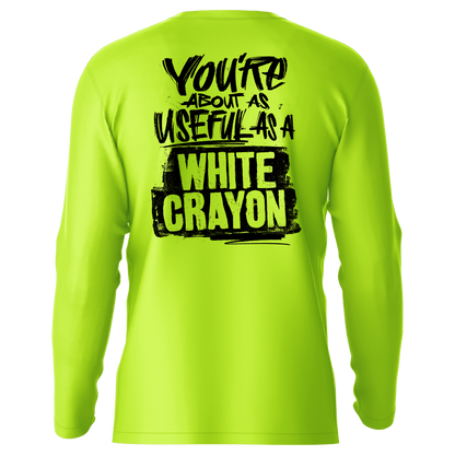 White Crayon - Hi-Visibility UPF 50 Long Sleeve Sun Shirt