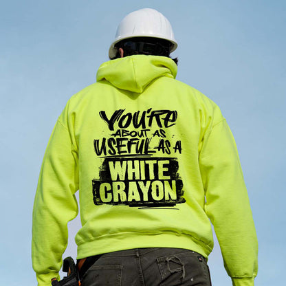White Crayon - Hi-Vis Hoodie
