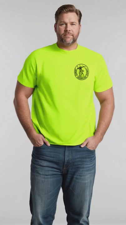 Shit Show Crew - Safety Yellow Pocket T-Shirt