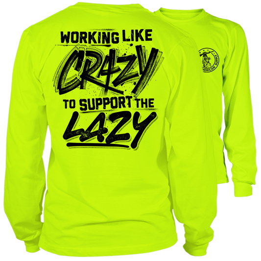 Crazy - Long Sleeve Hi-Vis T-Shirt