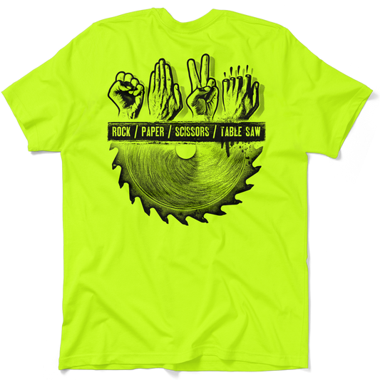 Table Saw - Safety Yellow T-Shirt